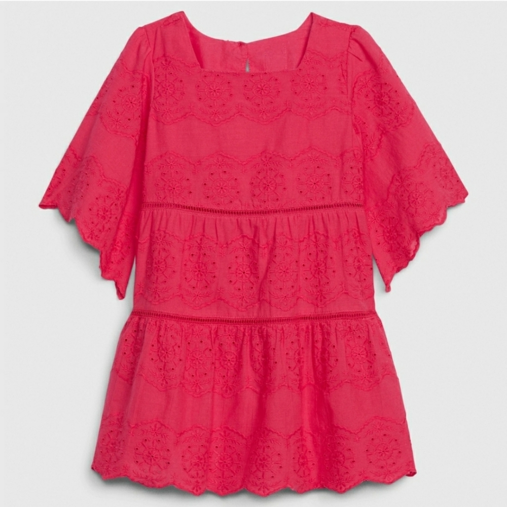 GAP Drop Waist Eyelet Dress 2T